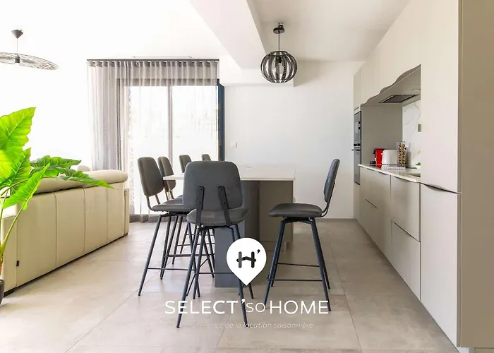 Select'sohome - Pour 6 Personnes Sur La De Cavaliere - Parking Prive, Acces - 4 Etoiles - Bluemoon *